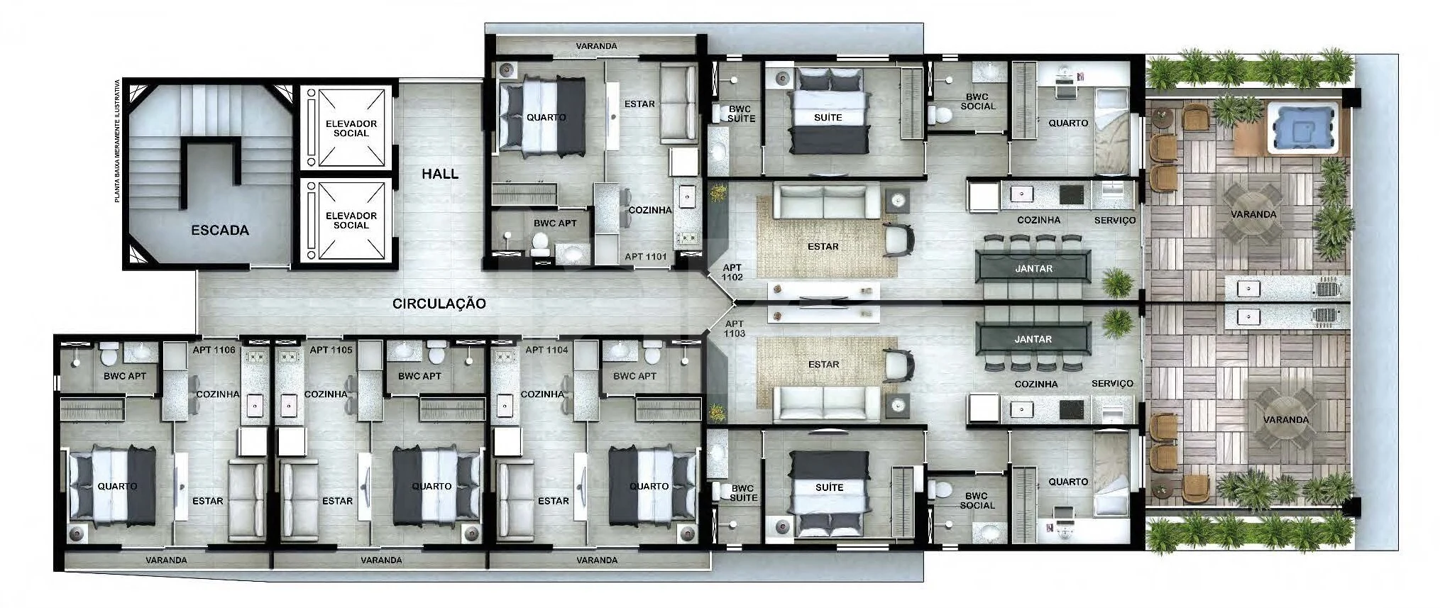 Planta — Pavimento 11