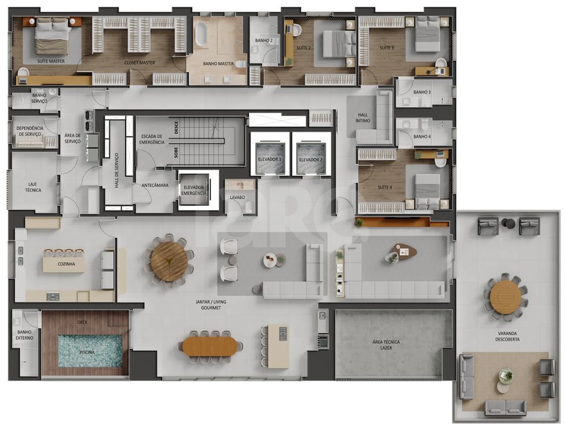 Planta — Garden 495,33 m²
