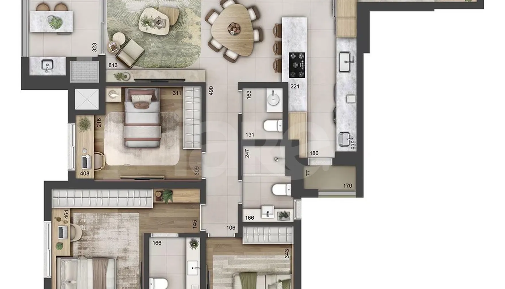 Planta — Garden 169,27 m²