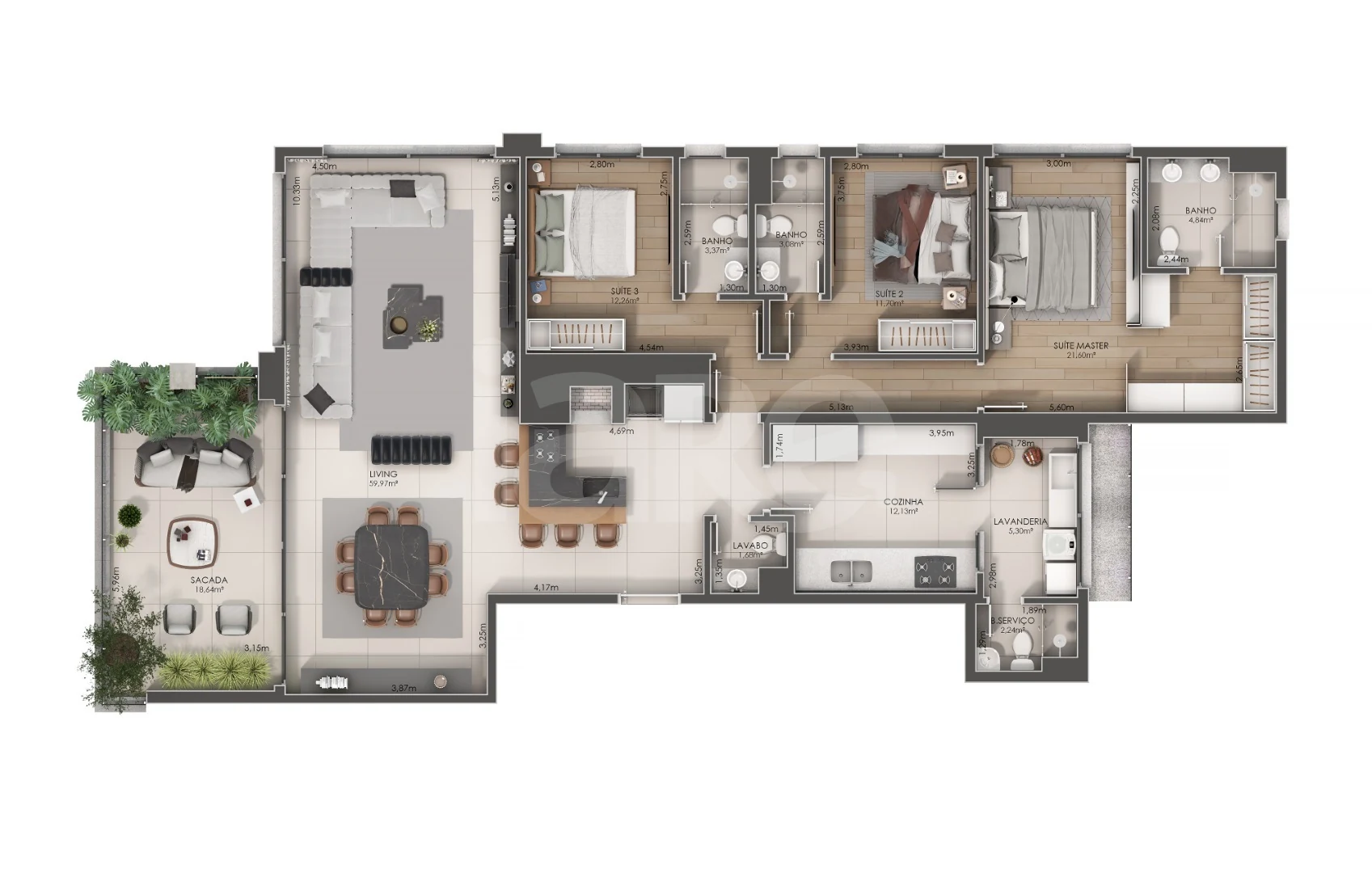Planta — Garden 244,43 m²