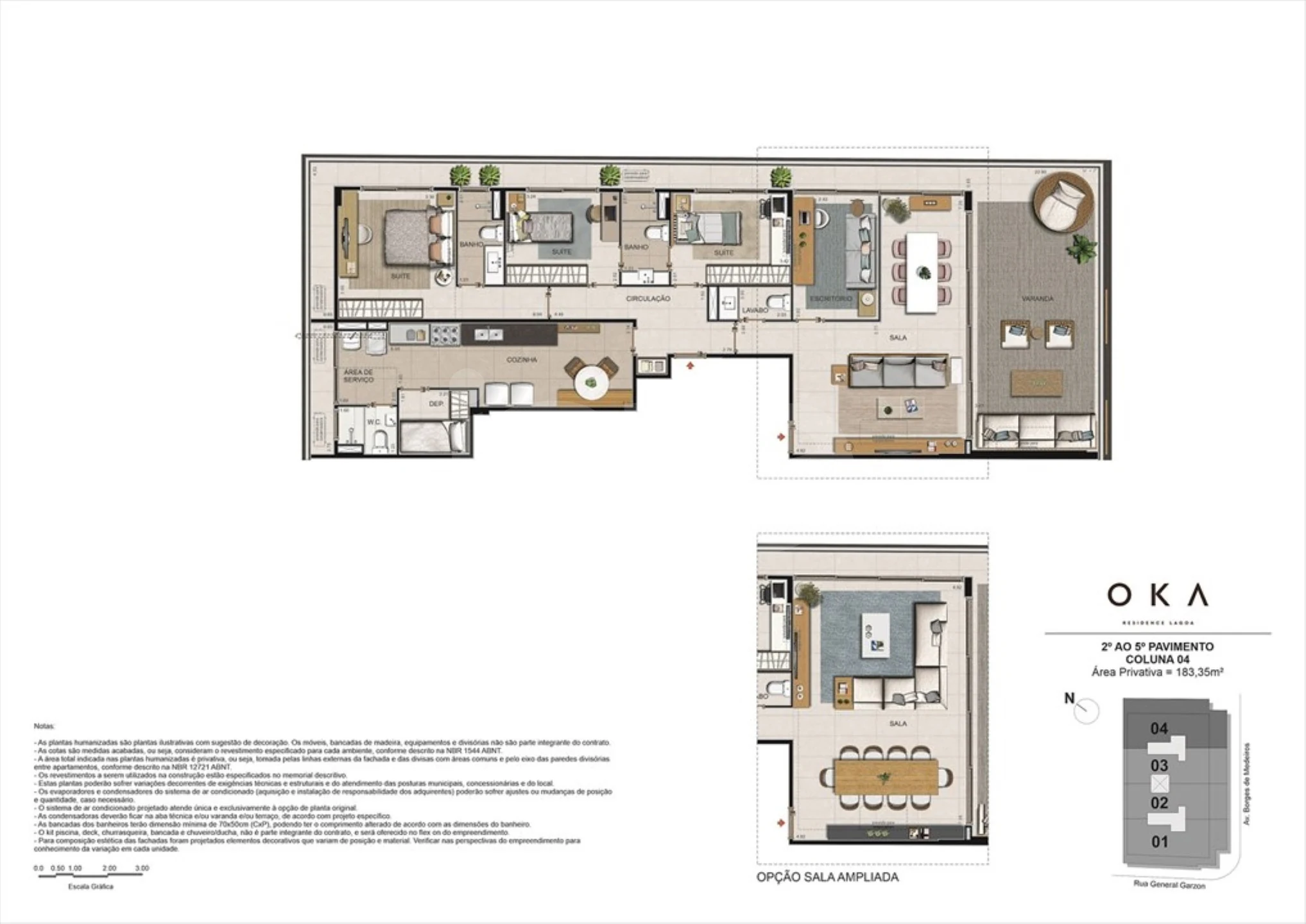 Planta — Apartamento 183,35 m²