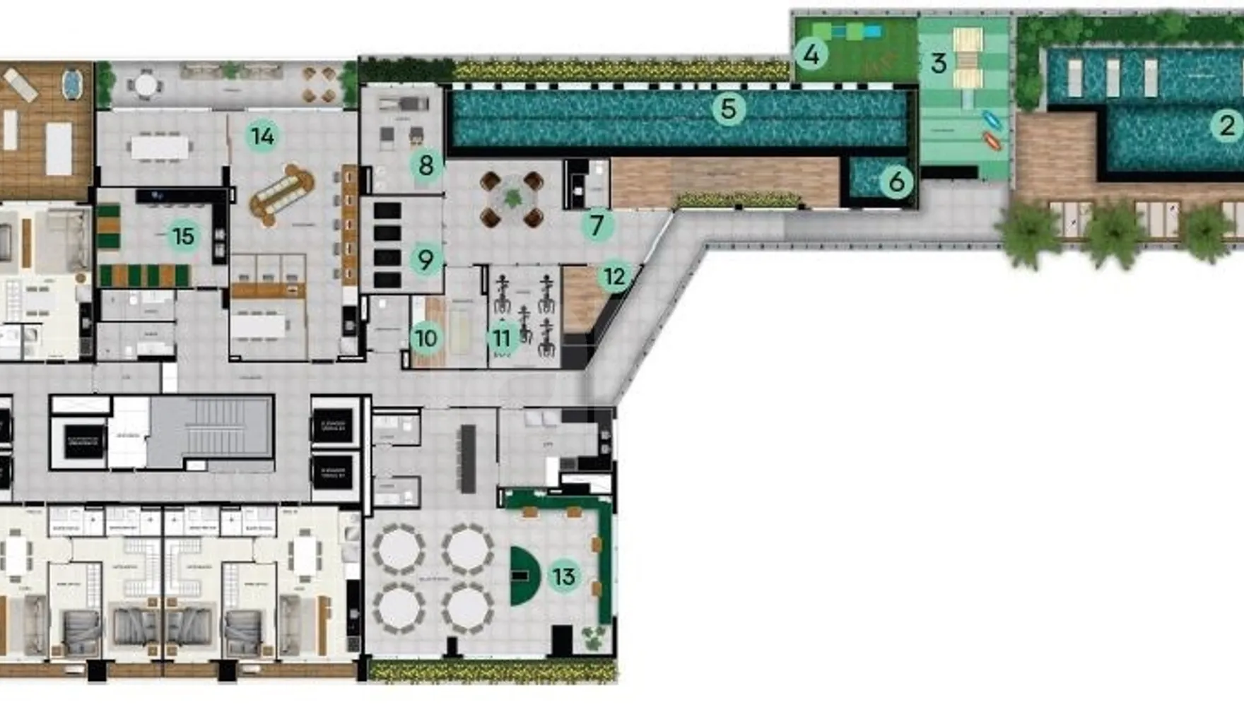 Planta — Pavimento lazer