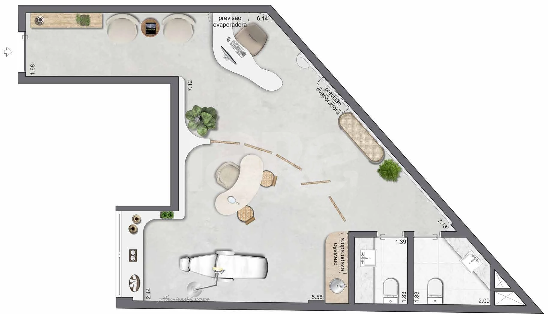 Planta — Sala 48,99 m²