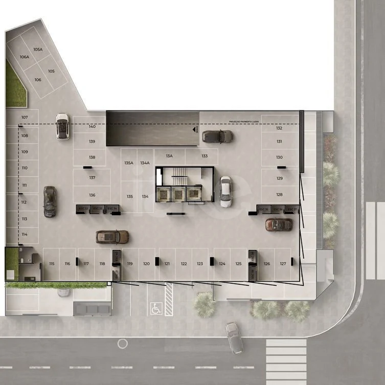 Planta — Pavimento garagem 2