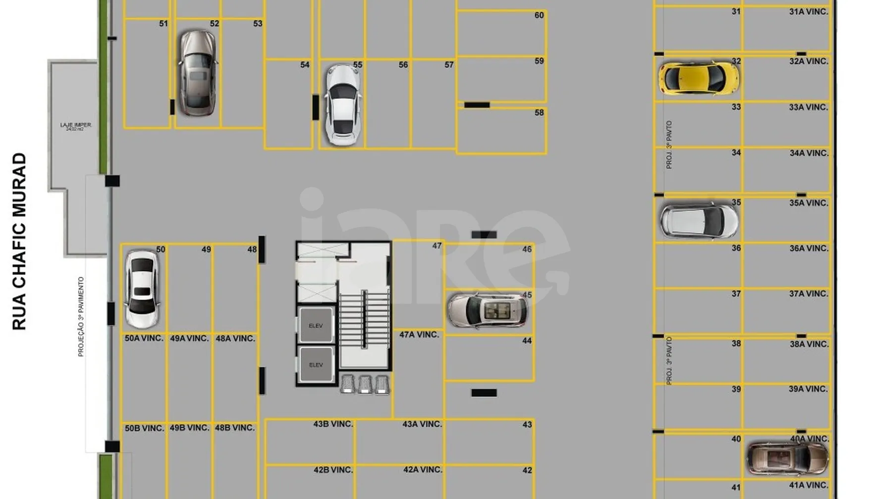 Planta — Pavimento garagem