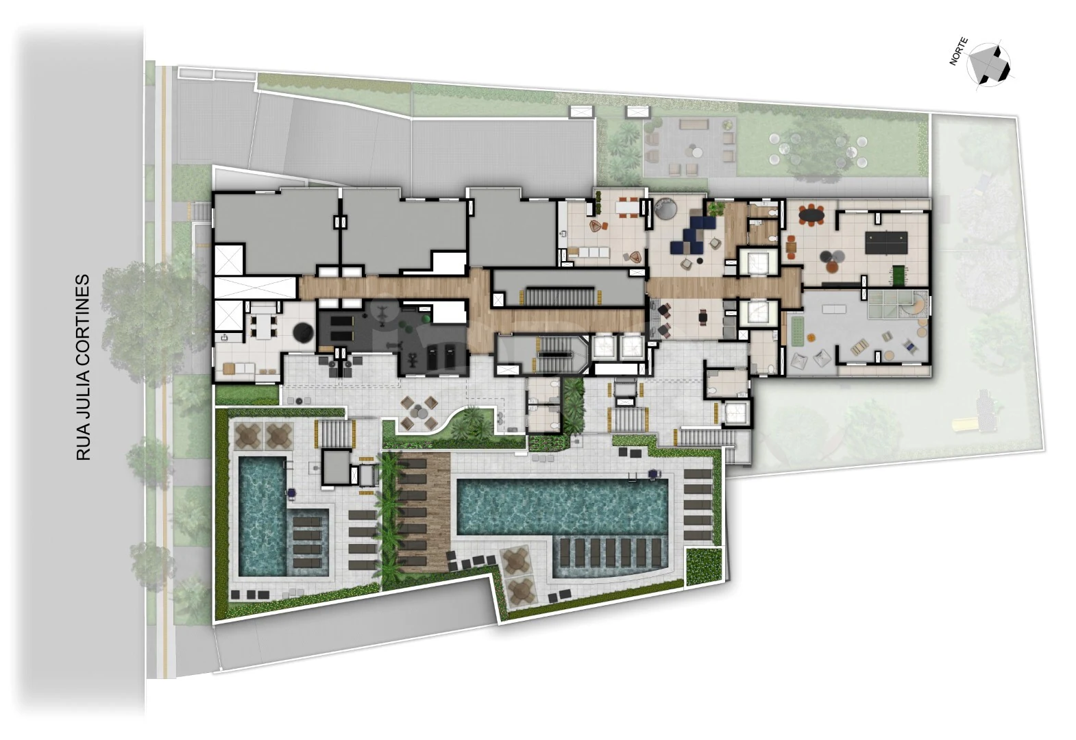 Planta — Pavimento lazer