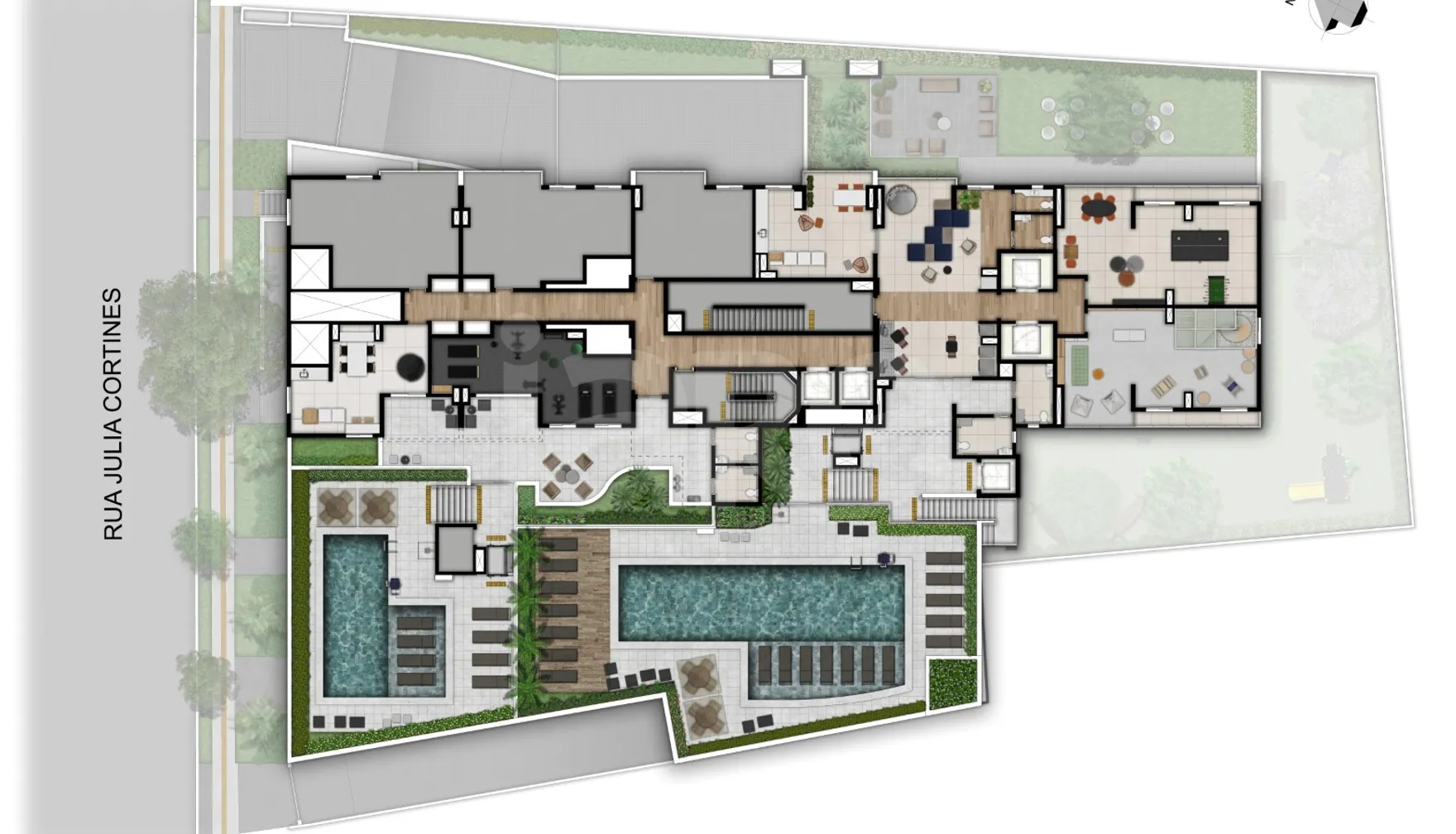 Planta — Pavimento lazer