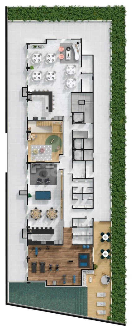 Planta — Pavimento lazer