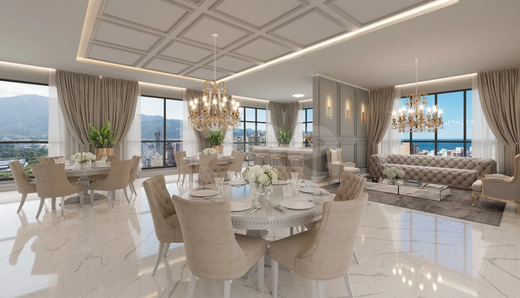 Petit Trianon - Apartamento com 130 m², em Meia Praia — foto 8