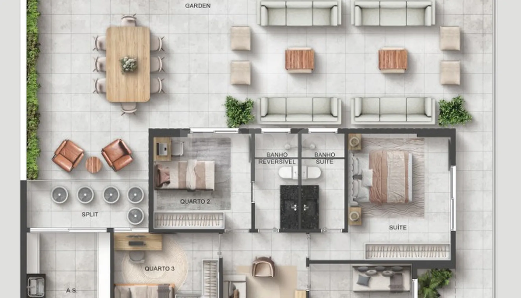 Planta — Garden 254,22 m²