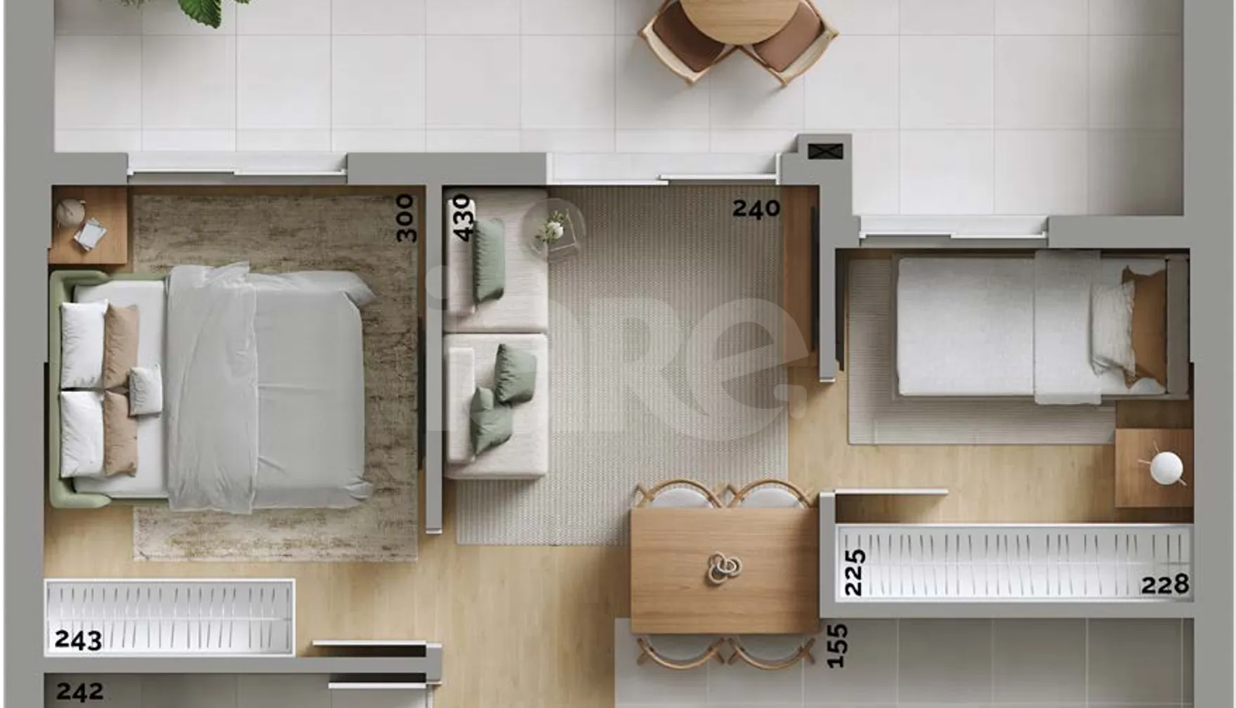 Planta — Garden 45,01 m²