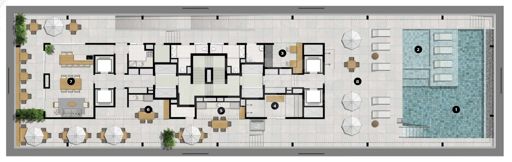 Planta — Pavimento rooftop 2