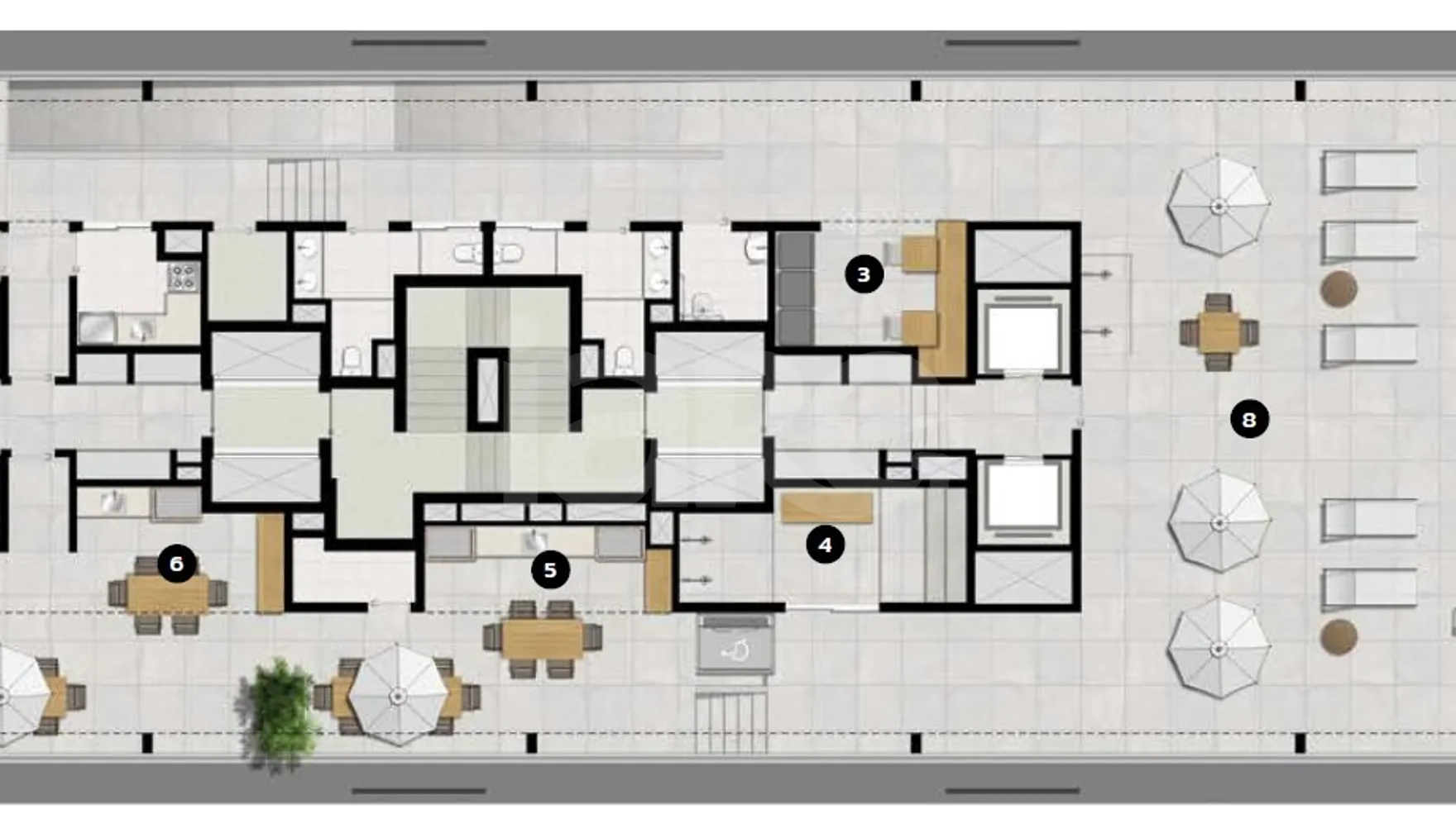 Planta — Pavimento rooftop 2