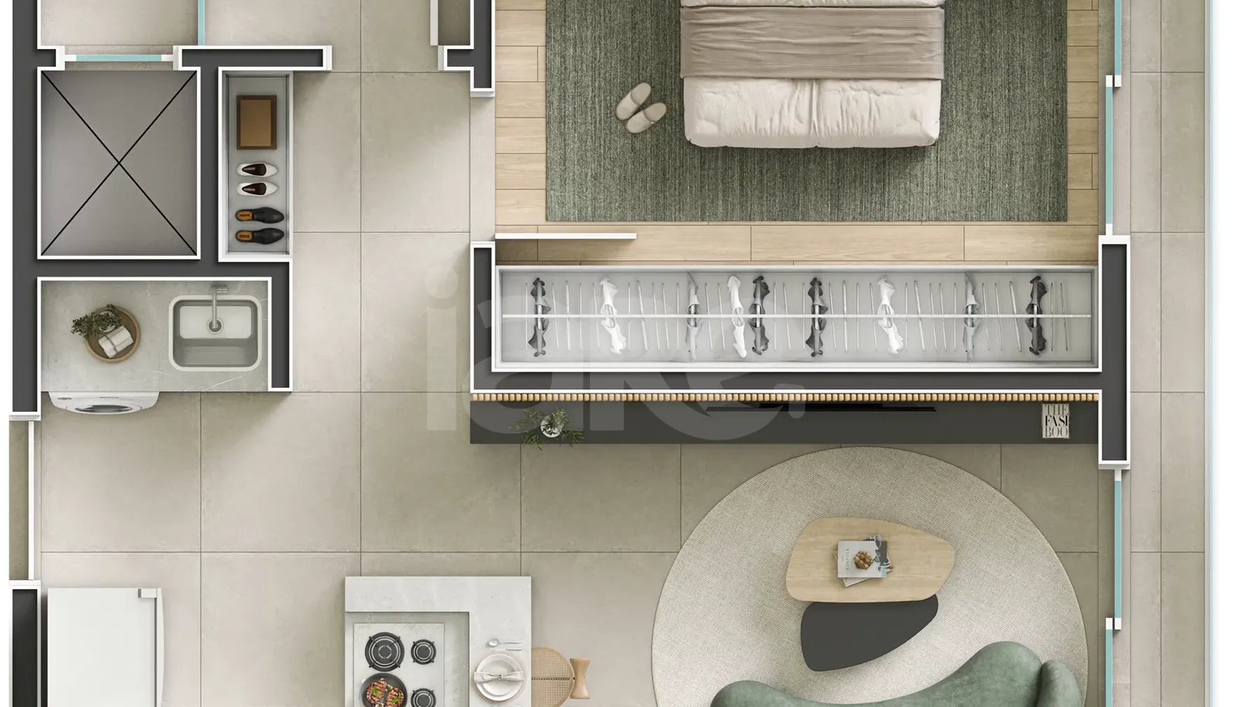 Planta — Apartamento 43 m²