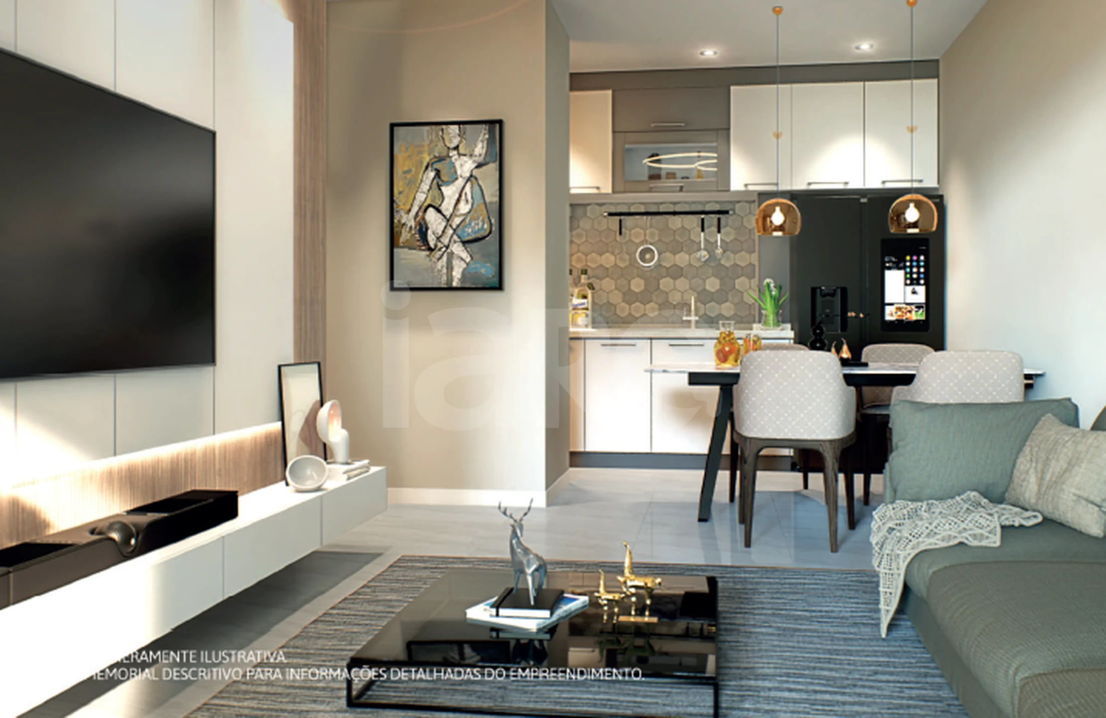 Lazuli Residence - Apartamento com 79,84 m², em Ponta das Canas — foto 2