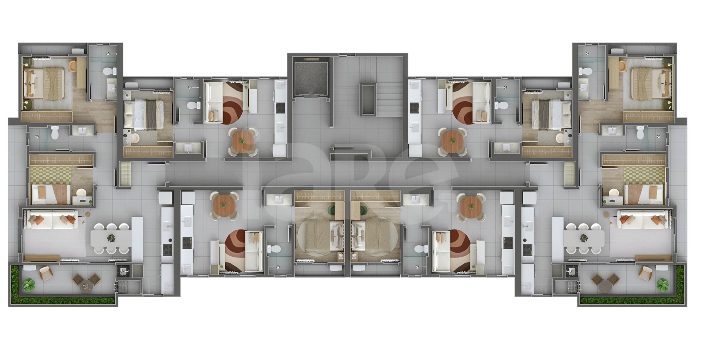 Planta — Implantação Geral | Apartamentos