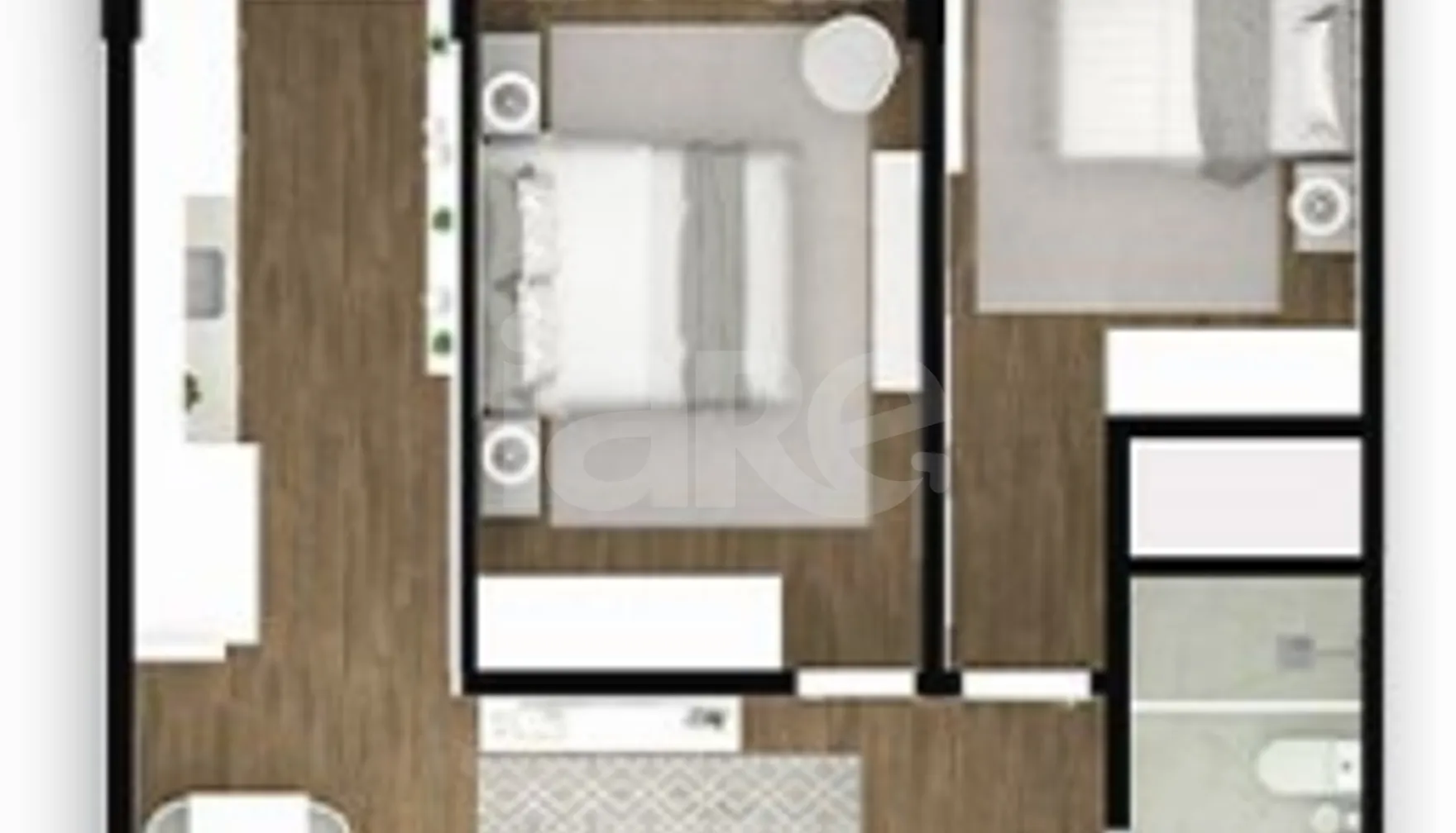 Planta — Apartamento 64 m²