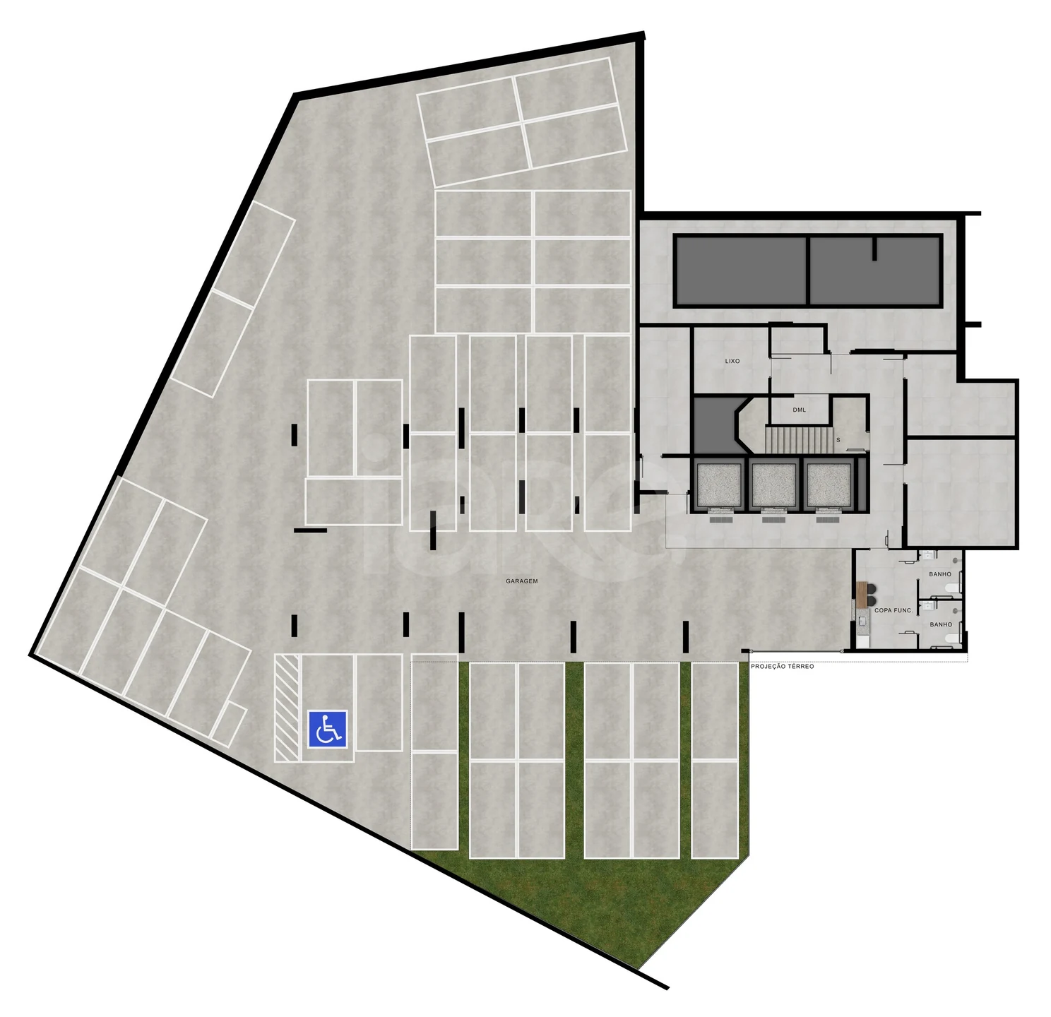 Planta — Pavimento subsolo