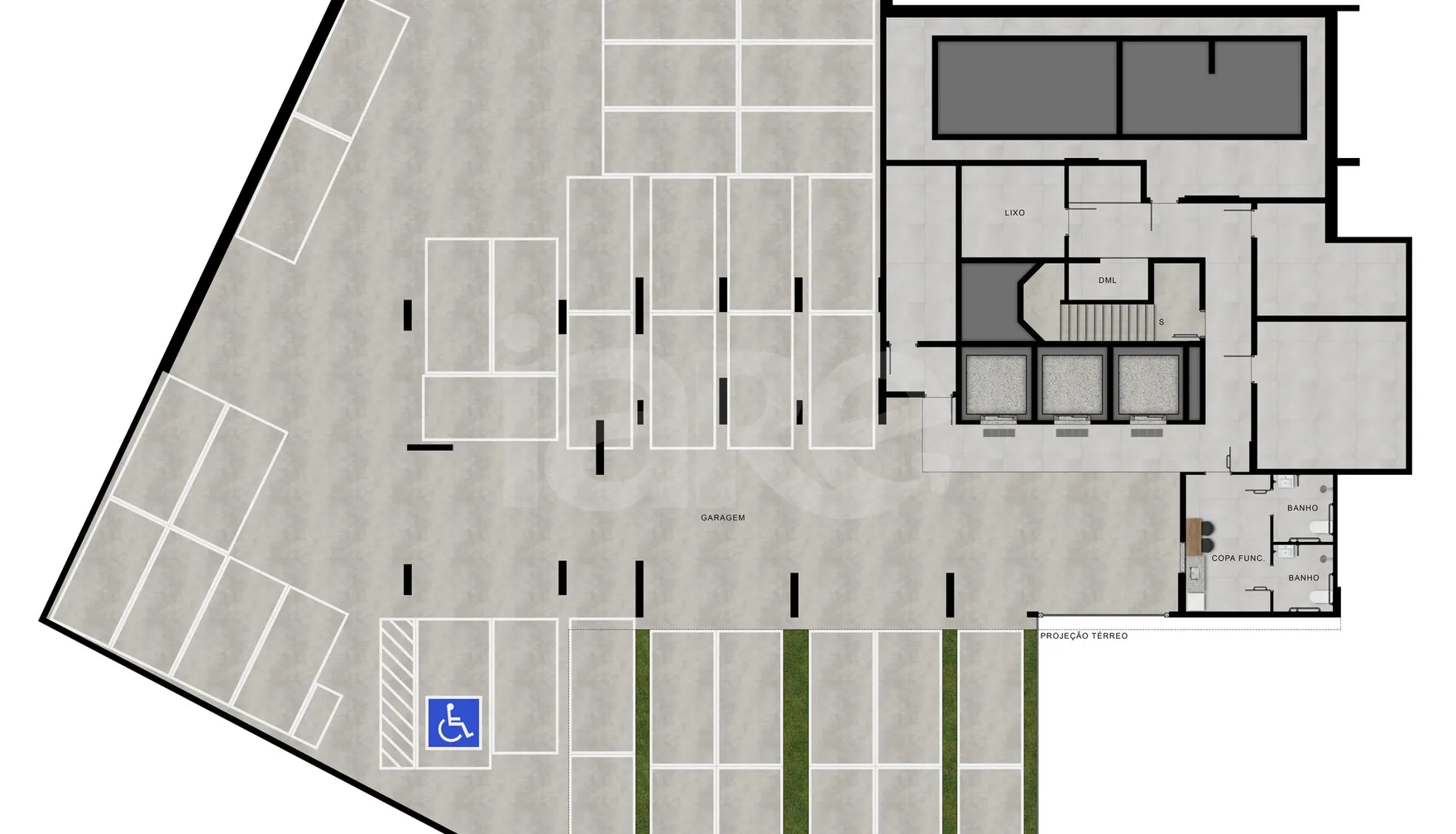 Planta — Pavimento subsolo