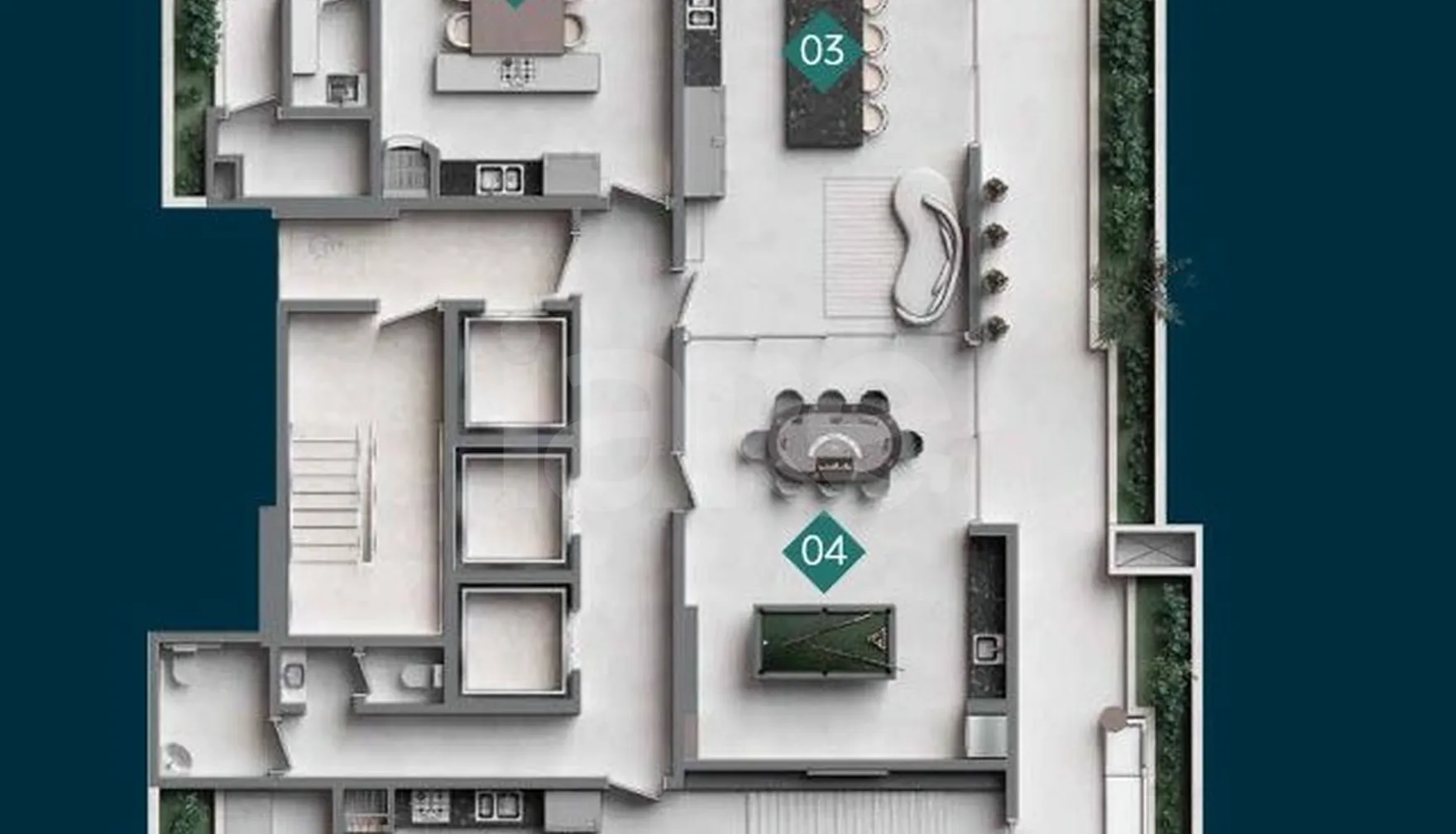 Planta — Pavimento rooftop