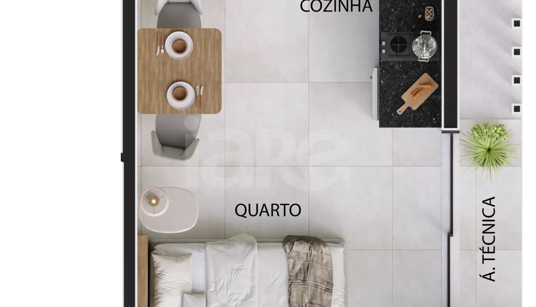 Planta — Garden 27,45 m²