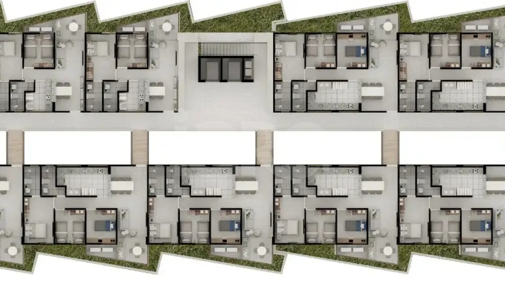 Planta — Pavimento 1 bloco b