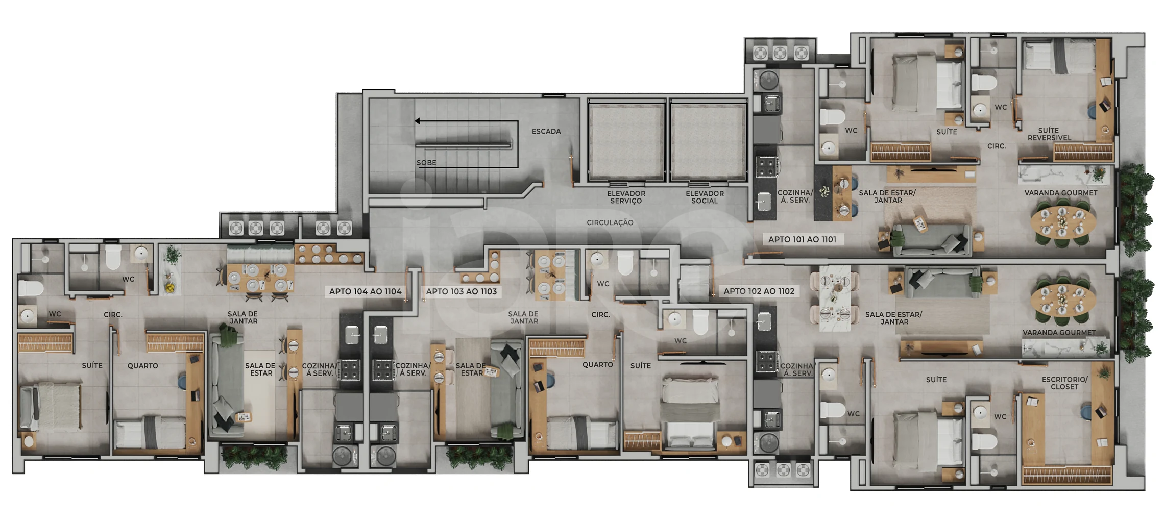 Park Raquel Residence - Apartamento com 56,81 m², em Parnamirim — foto 12