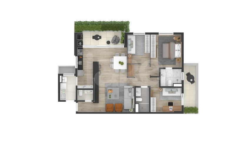 Planta — Garden 116,37 m²