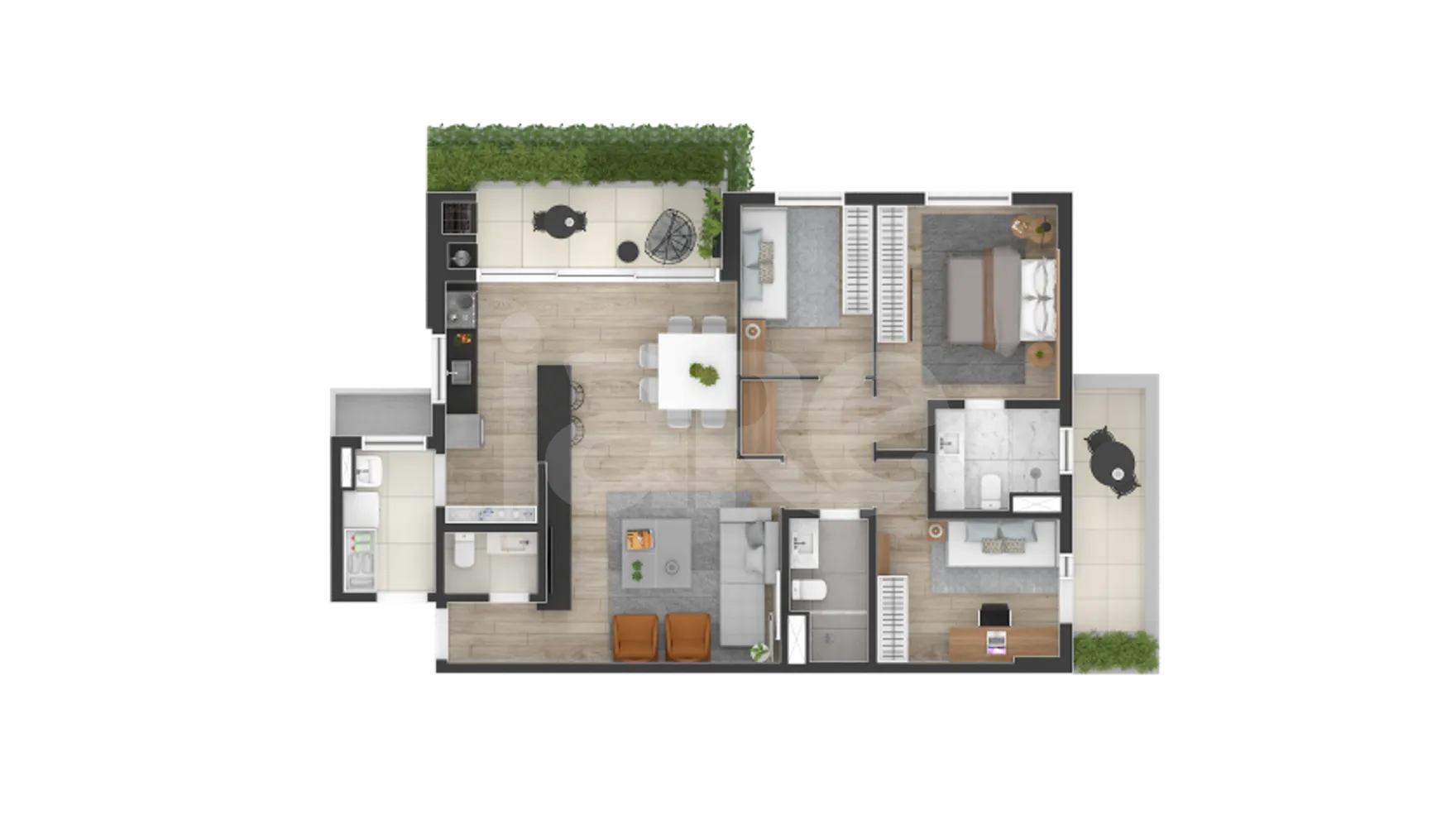 Planta — Garden 116,37 m²