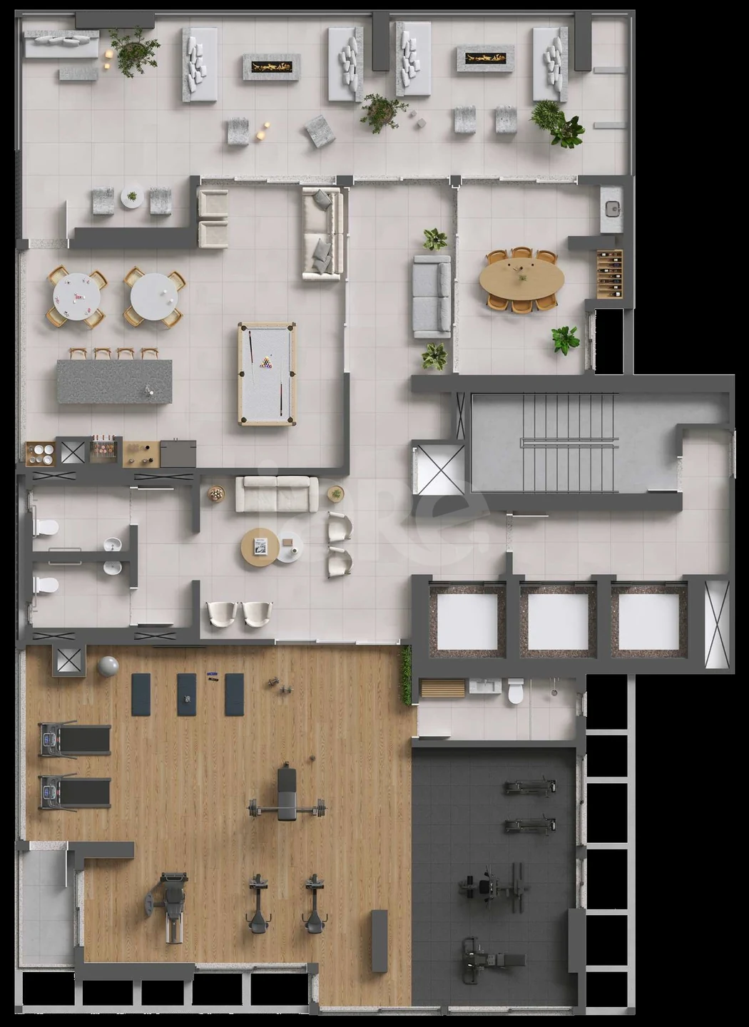 Planta — Pavimento rooftop