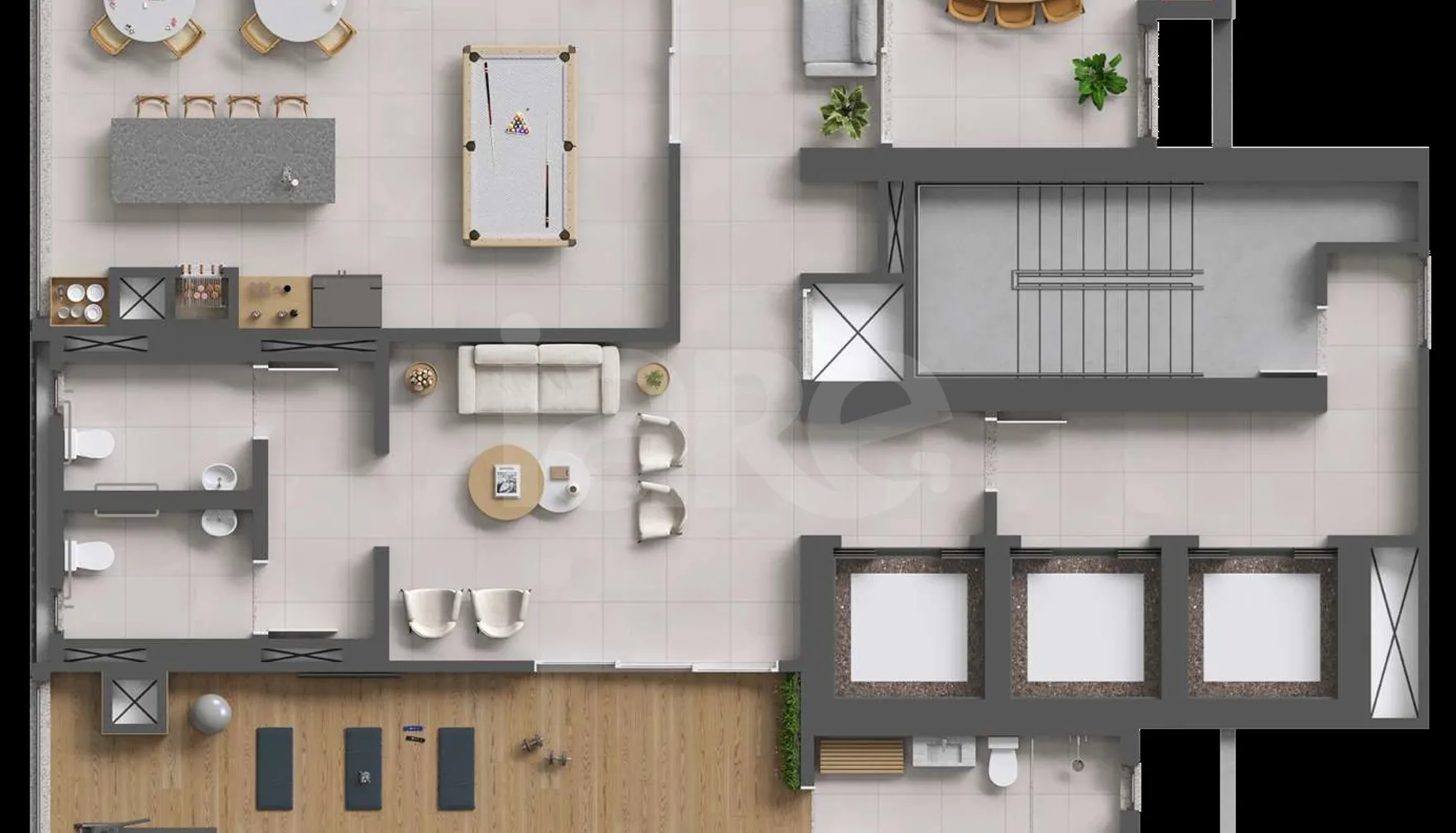 Planta — Pavimento rooftop