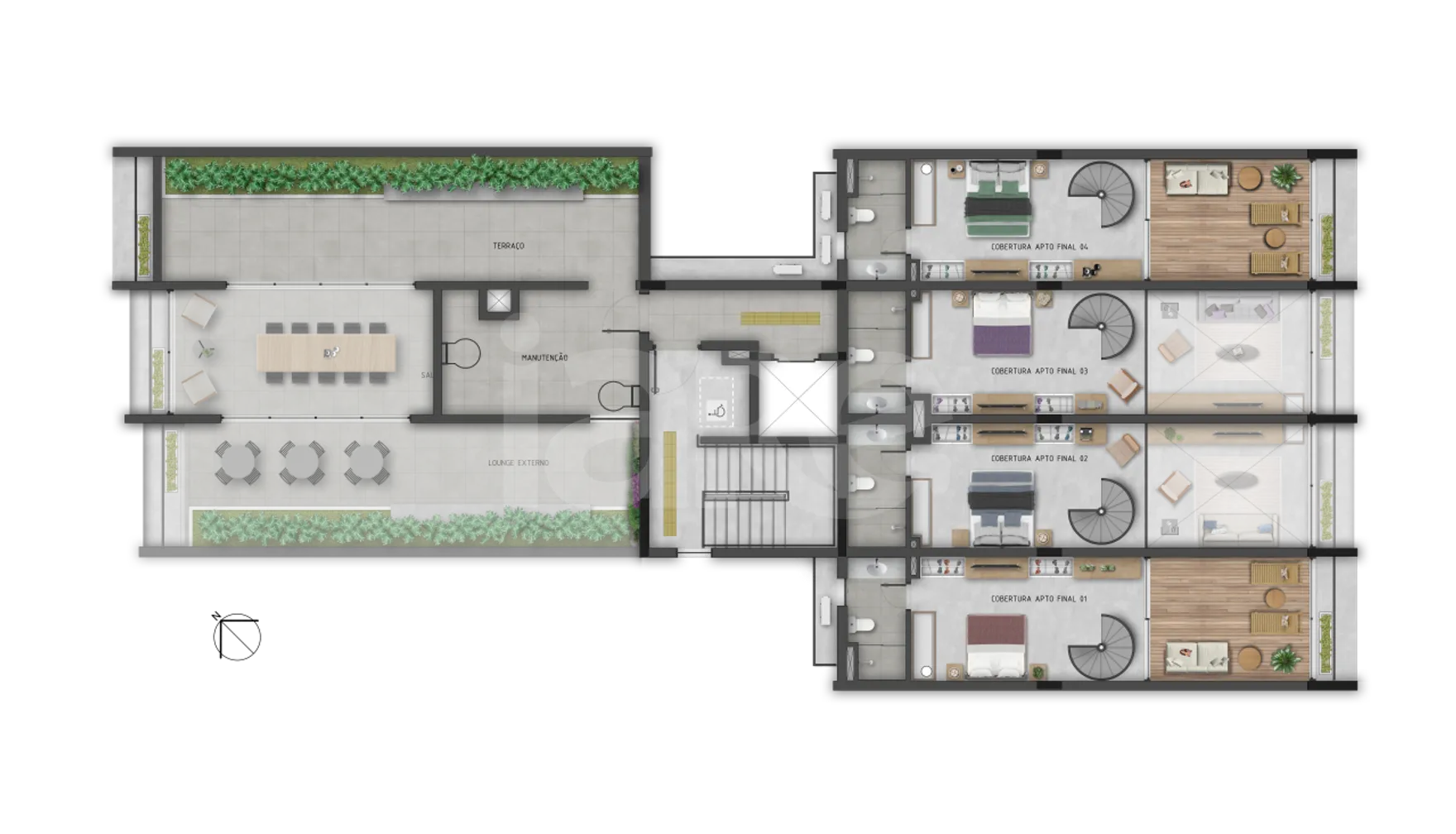 Planta — Pavimento 7