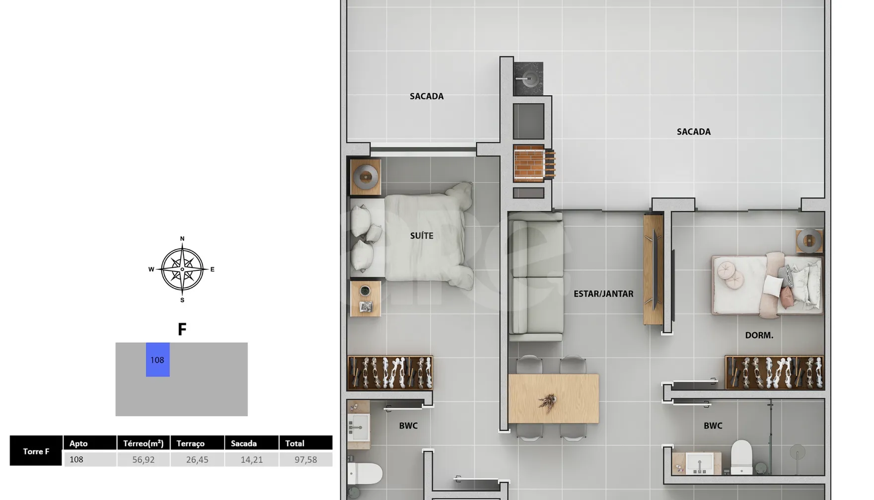 Planta — Garden 103,13 m²