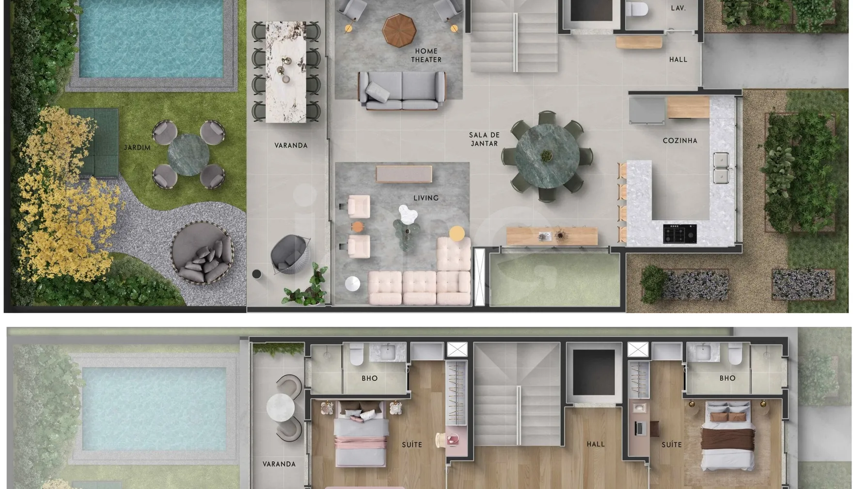 Planta — Casa em Condomínio 573,83 m²