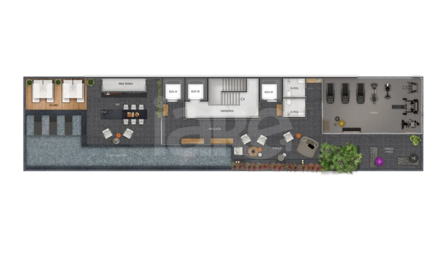 Planta — Pavimento rooftop