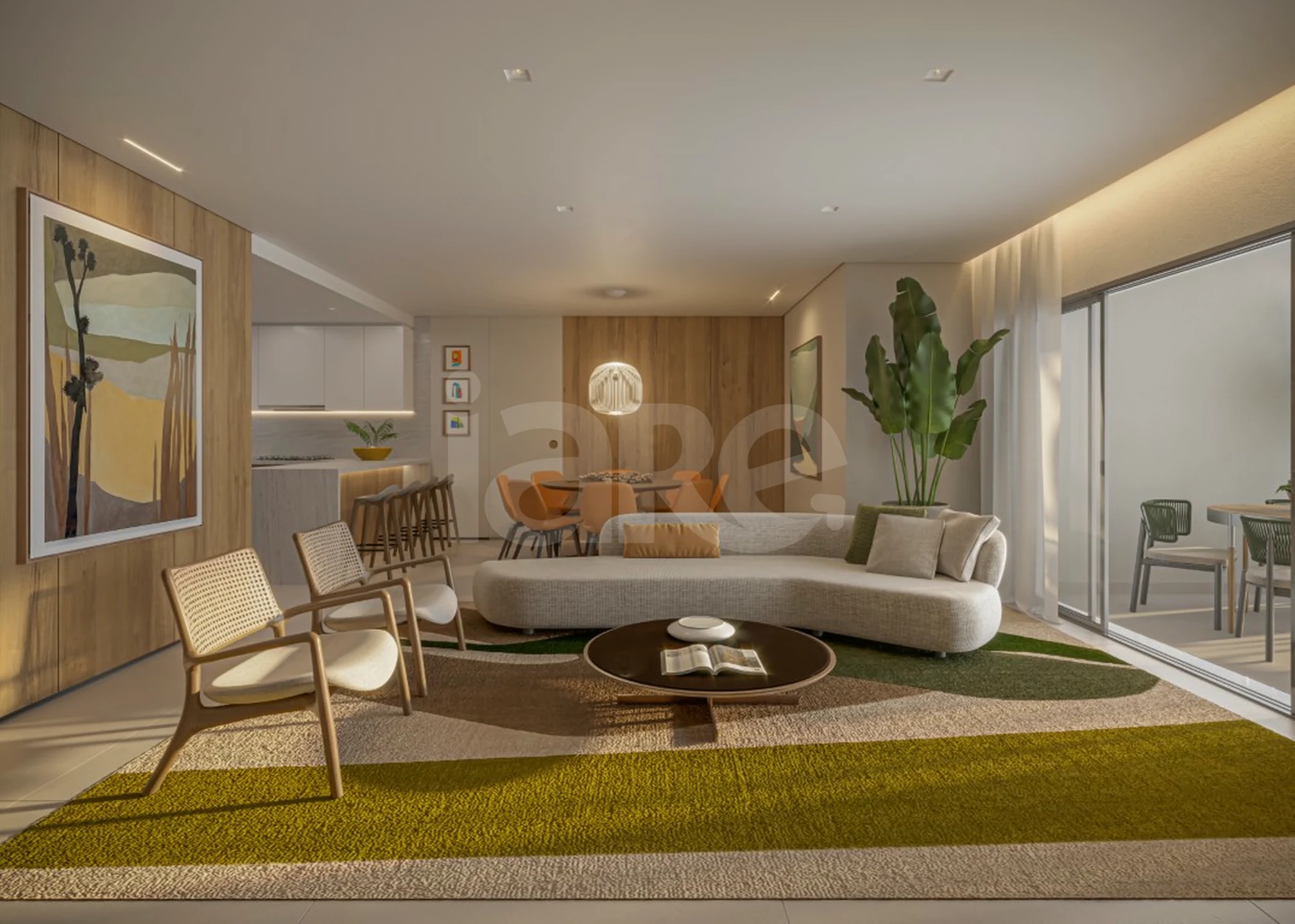 Piemonte Alberi - Apartamento com 157,53 m², em Cabral — foto 2