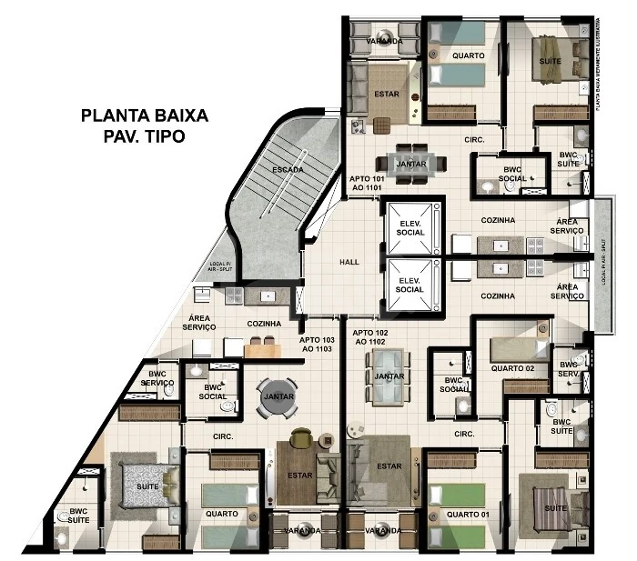 Planta — Implantação