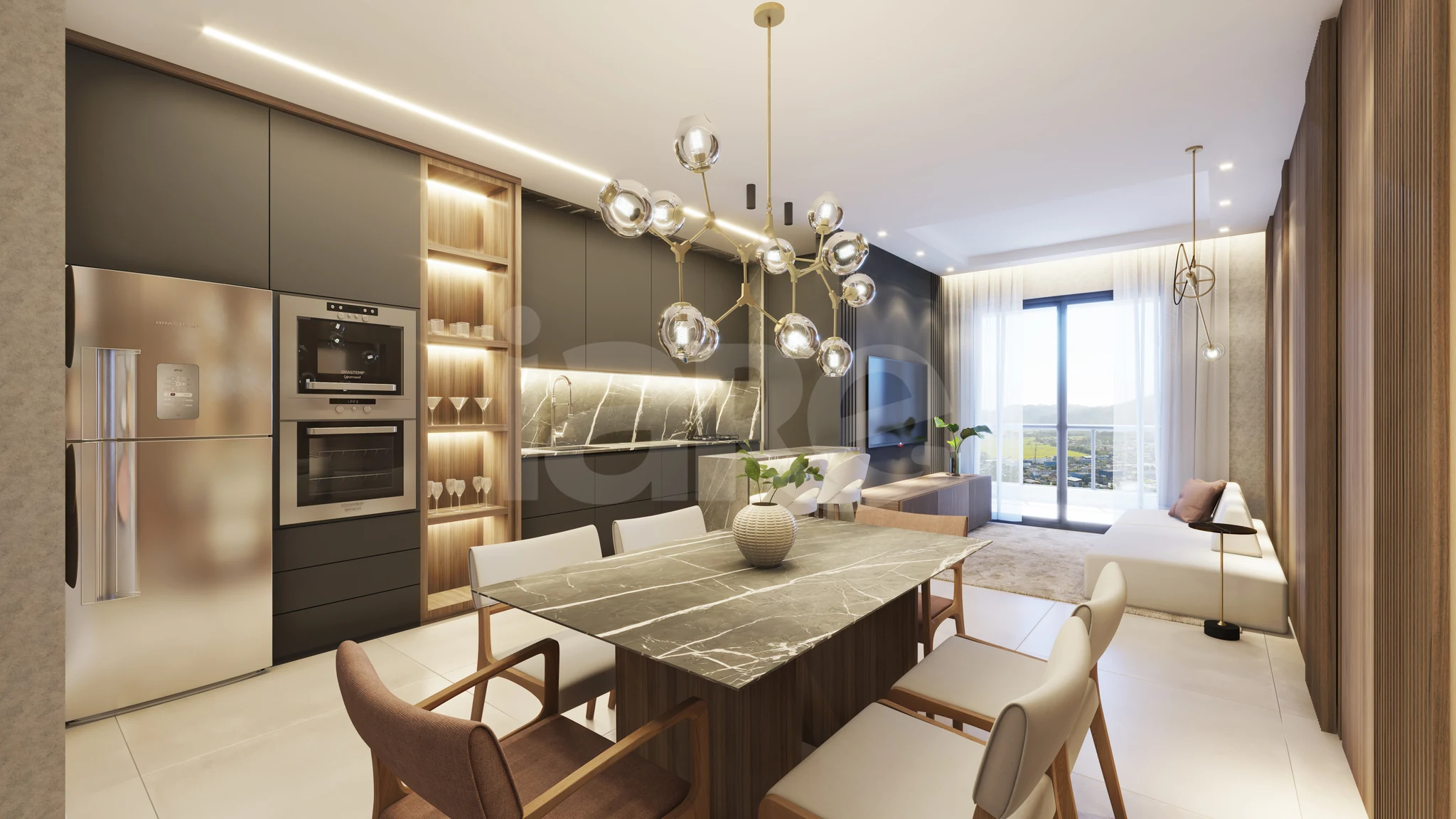 Bruxelas - Apartamento com 83 m², em Andorinha — foto 2
