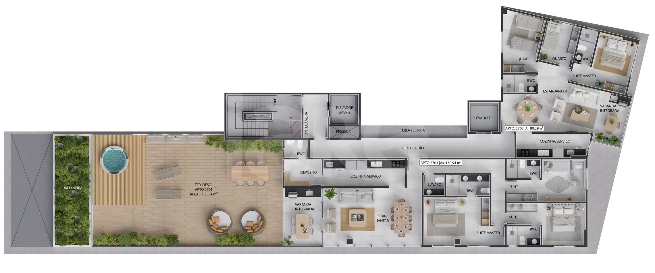 Planta — Pavimento 27