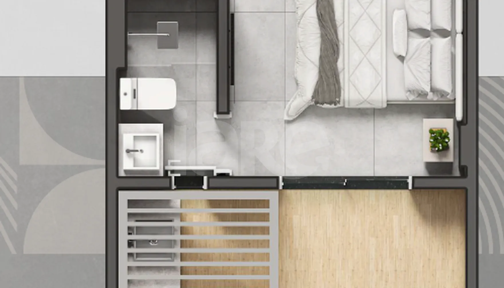 Planta — Garden 24,55 m²