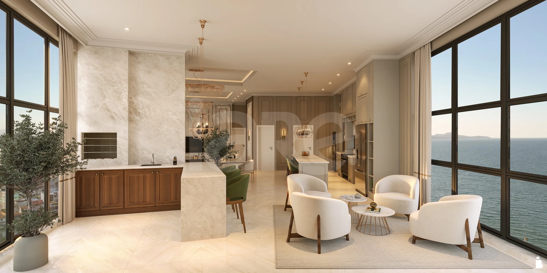 Megáli Agápi Residence - Apartamento com 132,25 m², em Balneário Perequê — foto 4