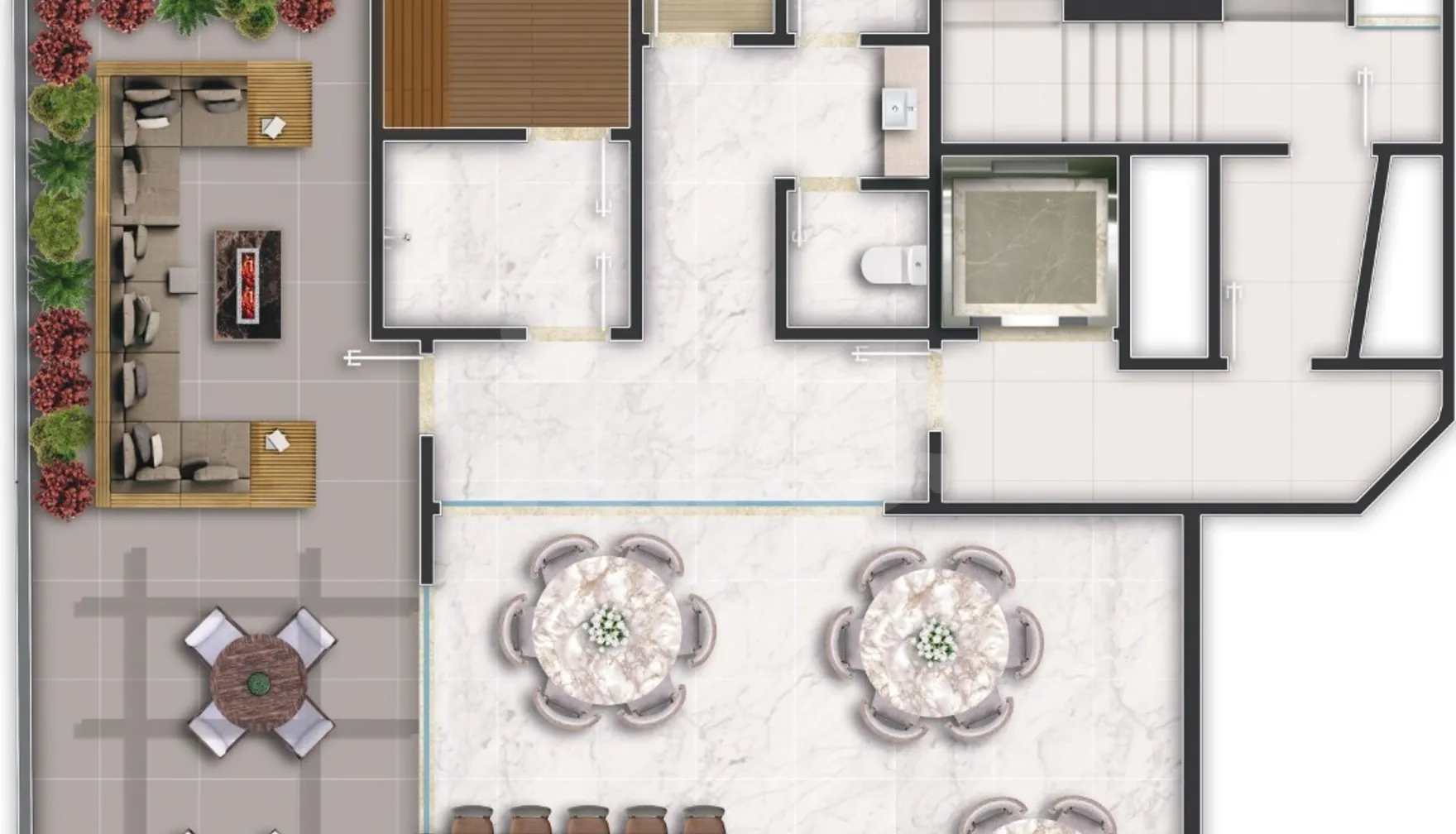 Planta — Pavimento lazer