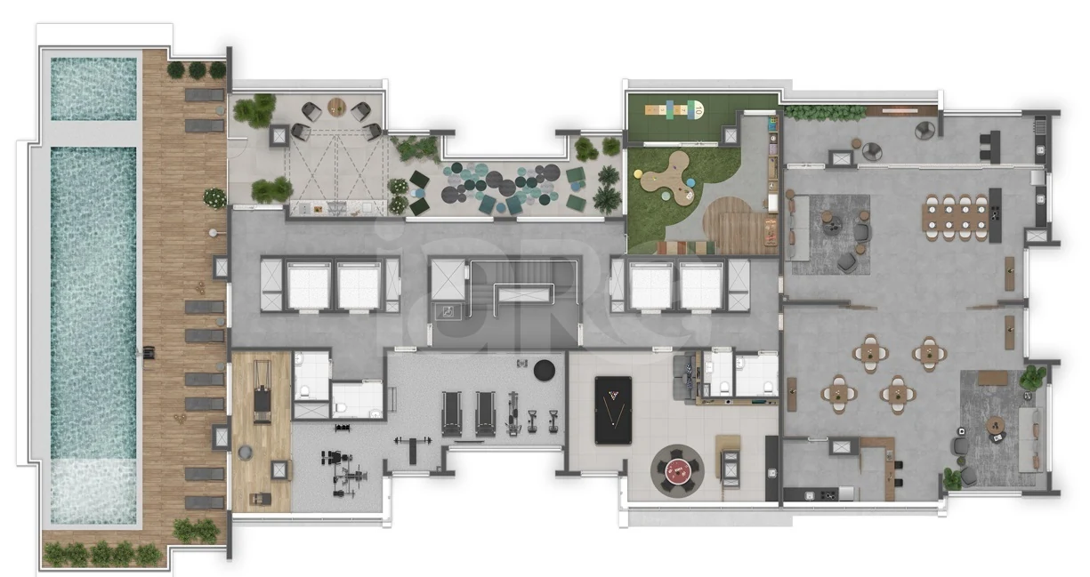 Planta — Pavimento lazer