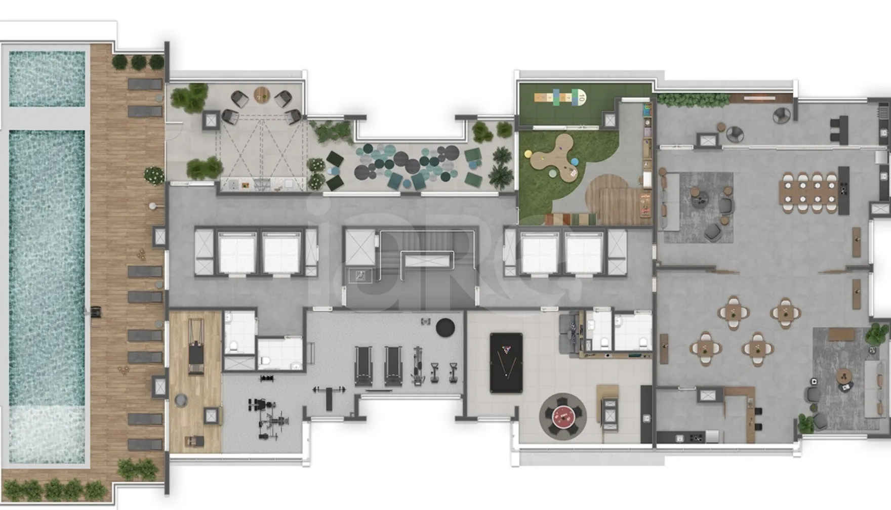 Planta — Pavimento lazer