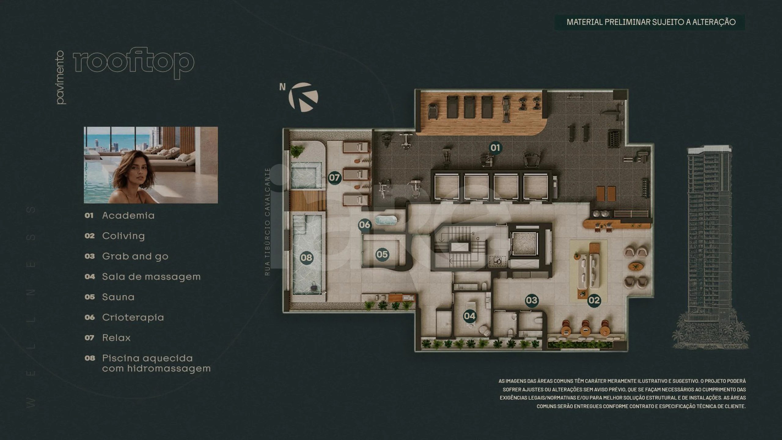Planta — Implantação Rooftop
