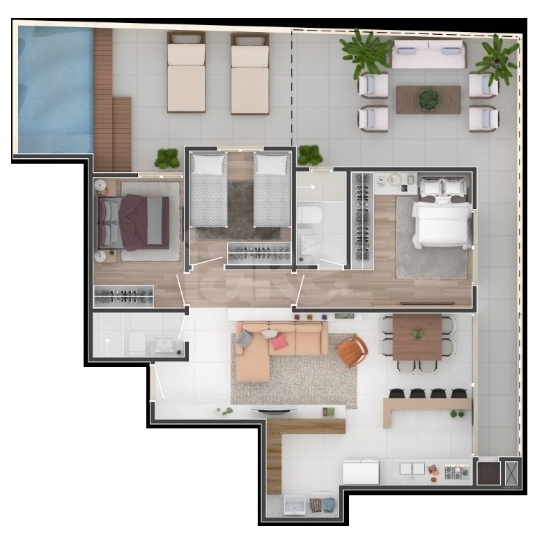 Planta — Garden 144,63 m²
