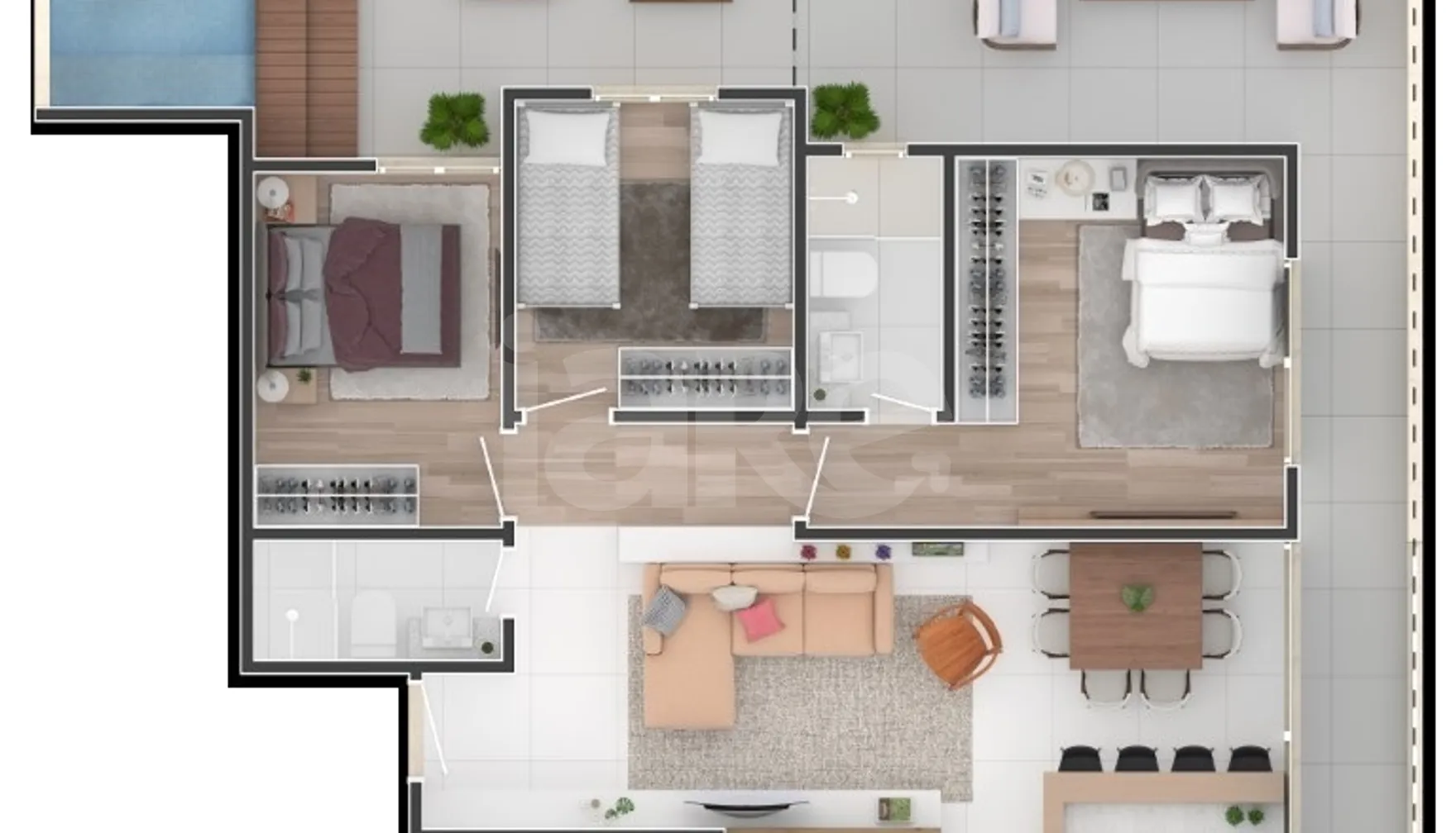 Planta — Garden 144,63 m²