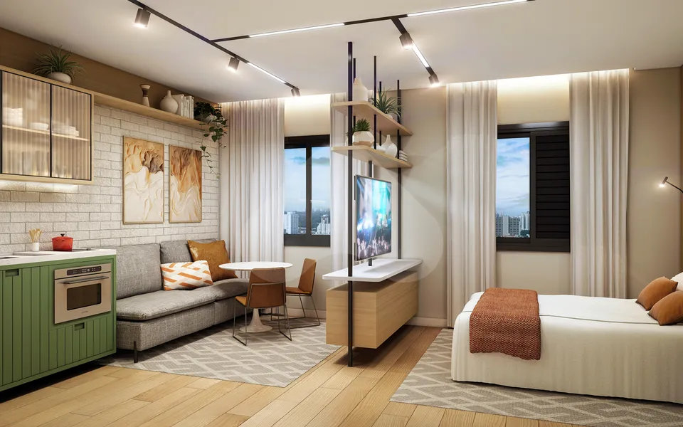 Ousy Santa Cecília - Apartamento com 24,39 m², em Santa Cecília — foto 2