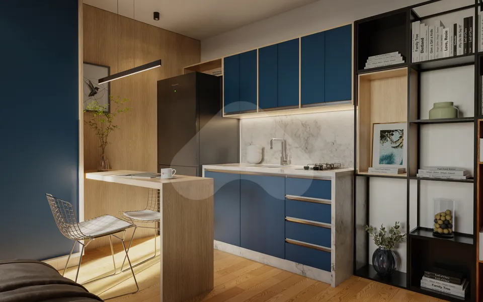 Théros Residencial - Studio com 19,4 m², em Alto da XV — foto 23