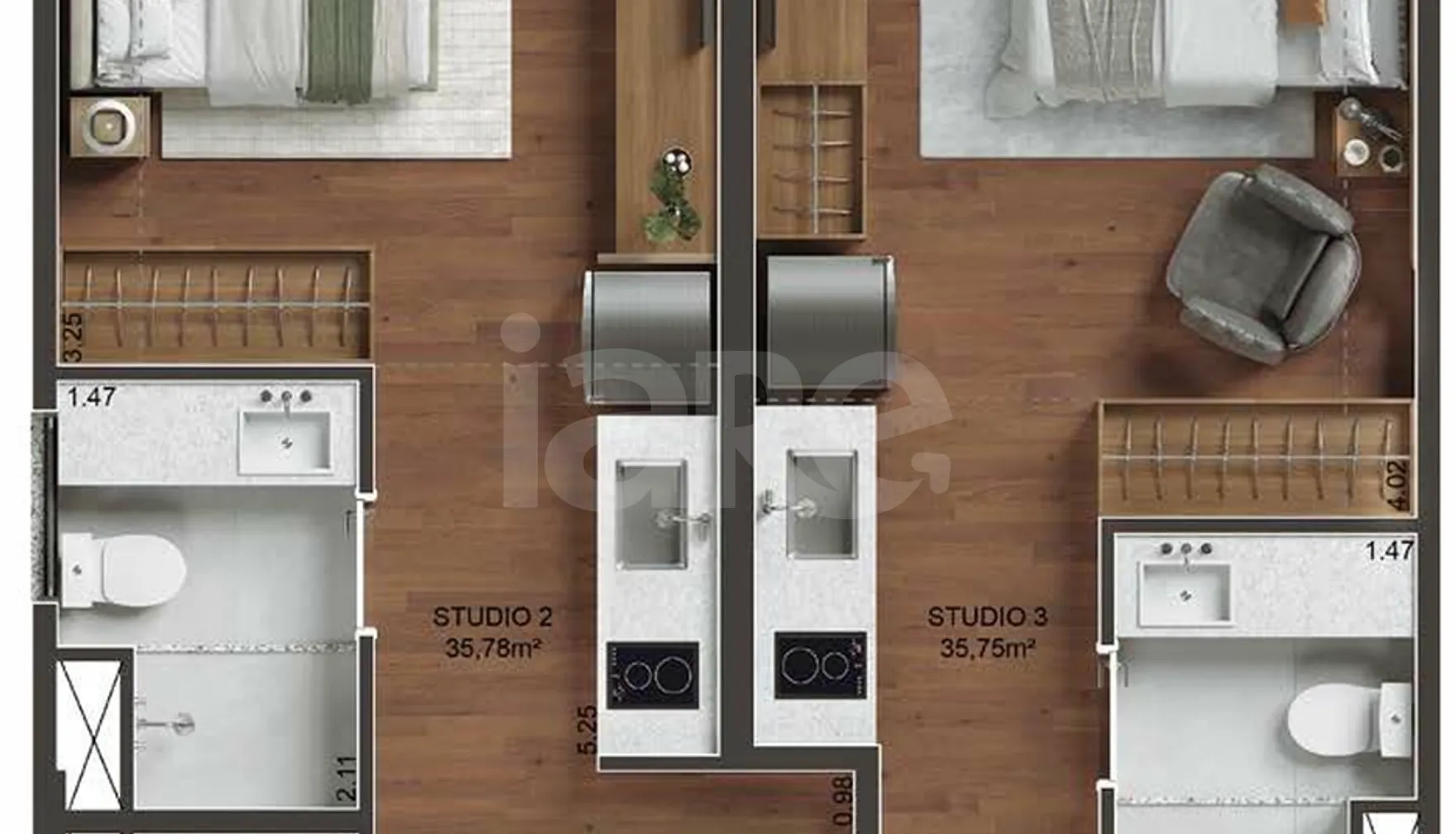 Planta — Apartamento 99,21 m²